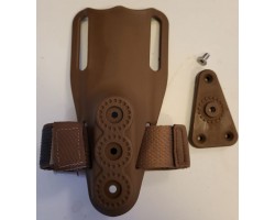 Low-profile polymer holster carry adapter.