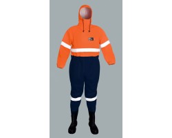 WATERPROOF ANTISTATIC FLAME RETARDANT OVERALL WITH PVC SAFETY BOOTS S5