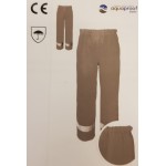 Waterproof trousers with reflective tapes