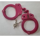 Double lock Chain Model Handcuff erotic pink