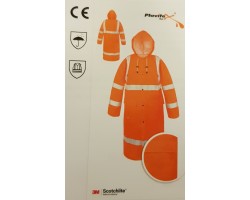 Waterproof warning coat