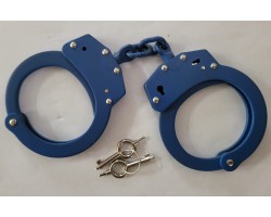 Double lock Chain Model Handcuff-ceramic coating Blue
