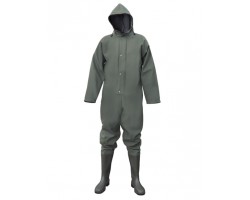 WATERPROOF OVERALLS WITH PVC BOOTS